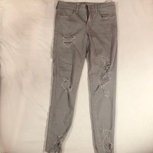 gray american eagle jeans!